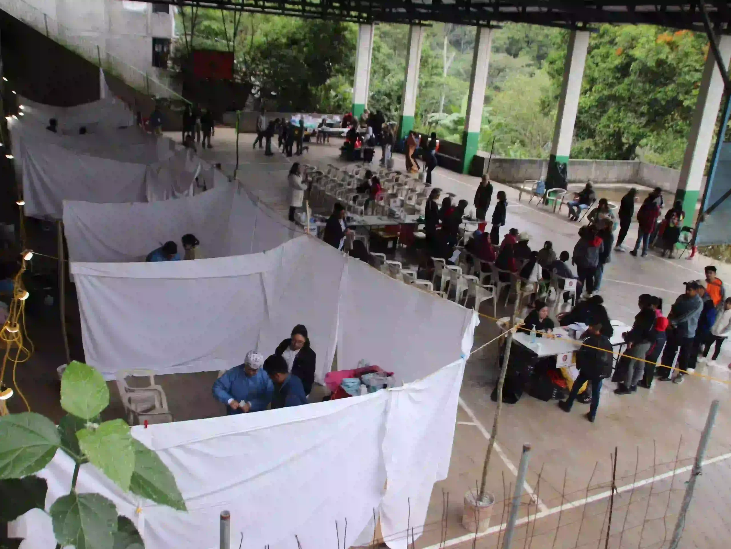 Medical mission team serving the community